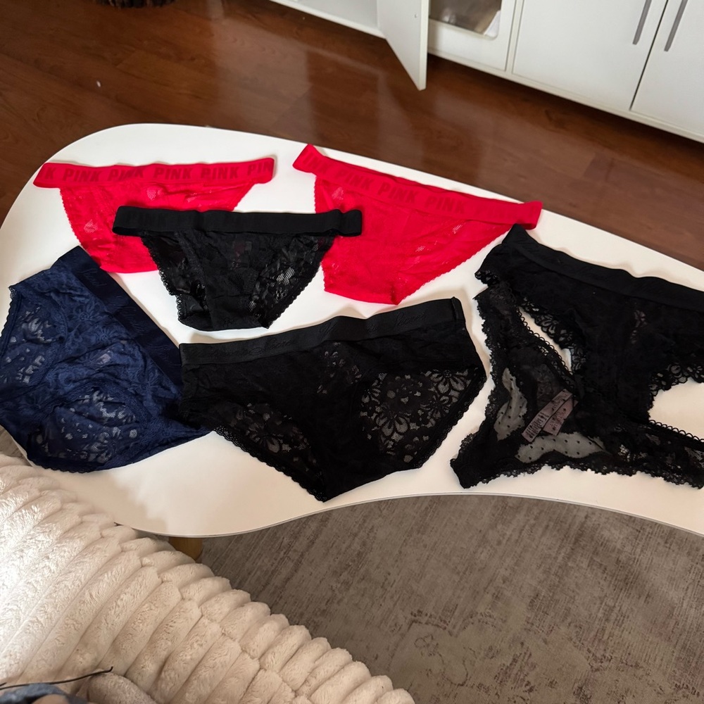 PINK Victoria's Secret Lace Panty Collection - NWT